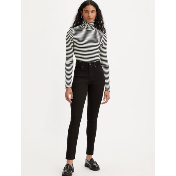 LEVI’S | NWT 721 High Rise Skinny Jeans in Black, Size 26 - Picture 1 of 14
